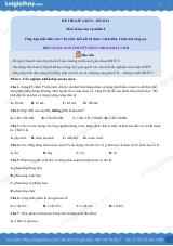 Đề thi giữa kì 2 KHTN 9 Chân trời sáng tạo - Đề số 4